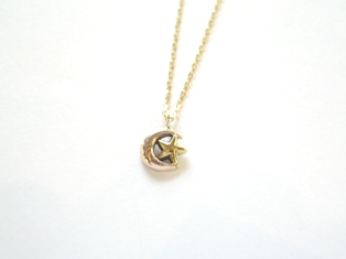 "Moon Star Charm Necklace "Moon Star Charm Necklace