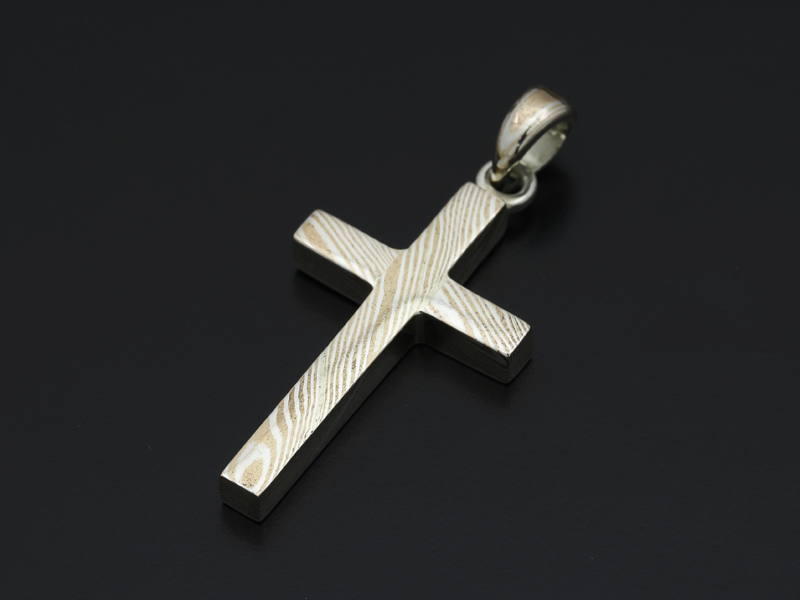 Basic MOKUME Cross Pendant Basic MOKUME Cross Pendant